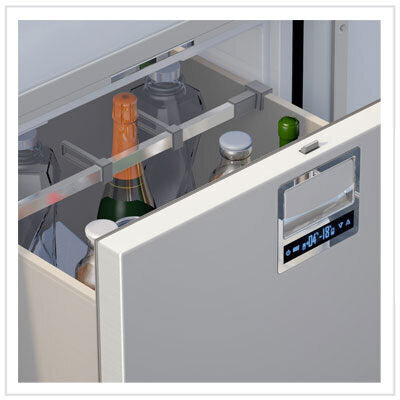 Vitrifrigo DRW180A 2-Drawer 150 Litre Fridge Freezer 12/24 - Stainless Steel 050746 044961