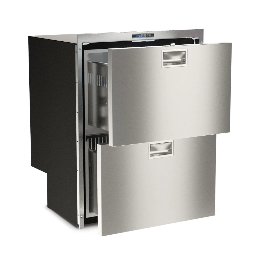 Vitrifrigo DW180DTX OCX2 2-Drawer 64 Litre Fridge plus 80 Litre Freezer - 12/24VDC - Flush Frame with Slteelock  051375